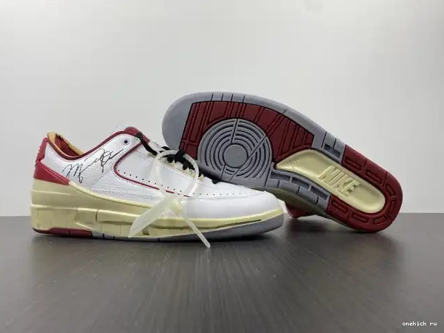 Rep Onekick Jordan SP Low Off-White Retro Red 2 White DJ4375-106 0414